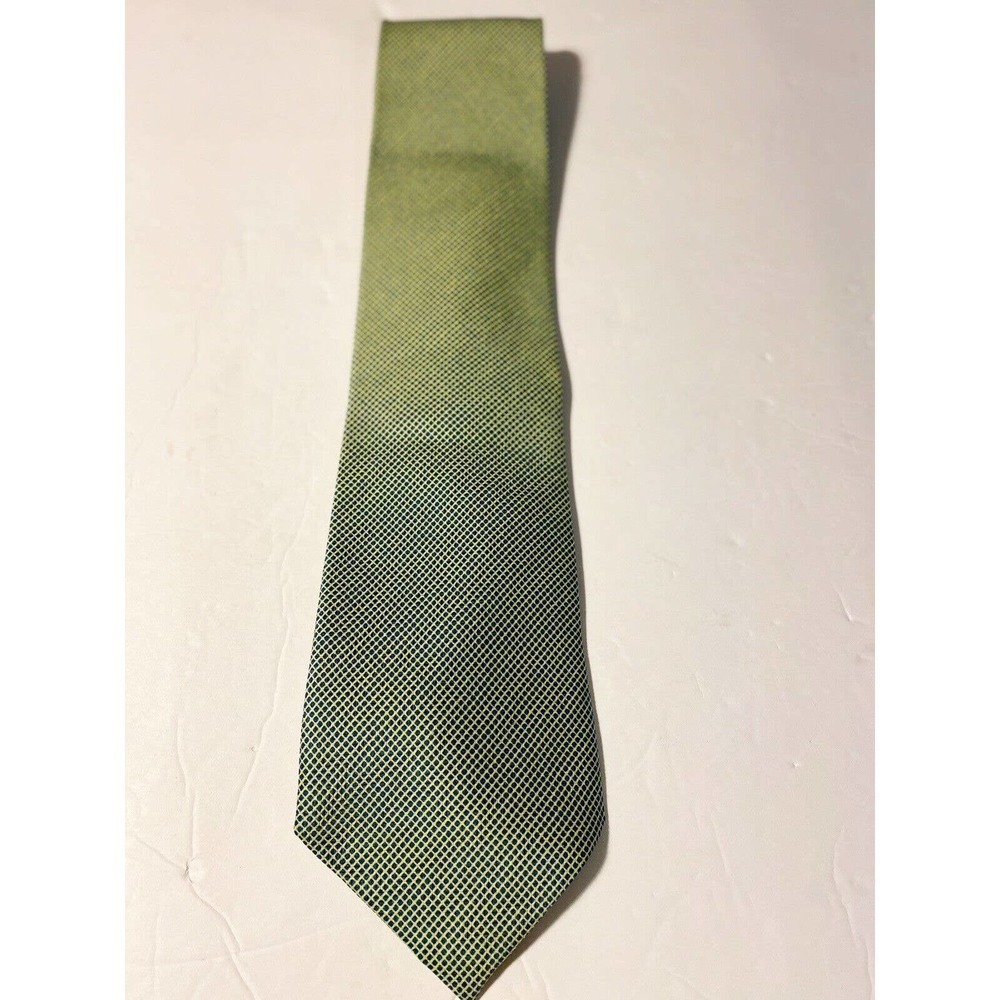 J. Garcia Necktie Tie Green Teal Abstract Pattern